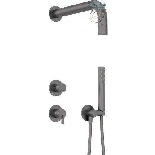 DEANTE-NQS-D9XK SILIA Titanium Color Undermount Shower Set Single Lever, Mixer Fixed Spout