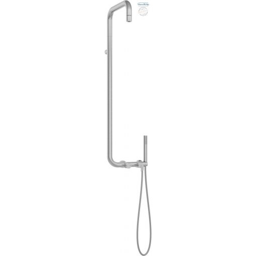 DEANTE-NQS-F4XM SILIA Brushed steel Colored Rain Shower Head Mixer Spout