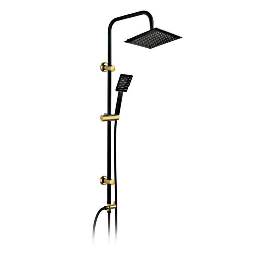 Denis 63 black and gold shower set