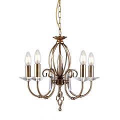 Chandelier Copper AEGEAN ELSTEAD-AG5-AGED-BRASS