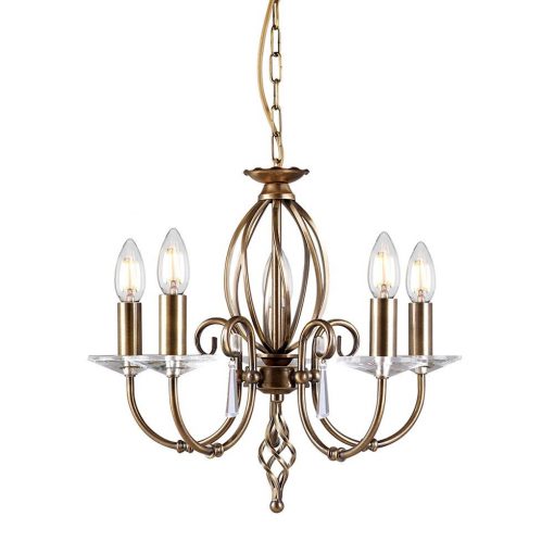 Chandelier Copper AEGEAN ELSTEAD-AG5-AGED-BRASS