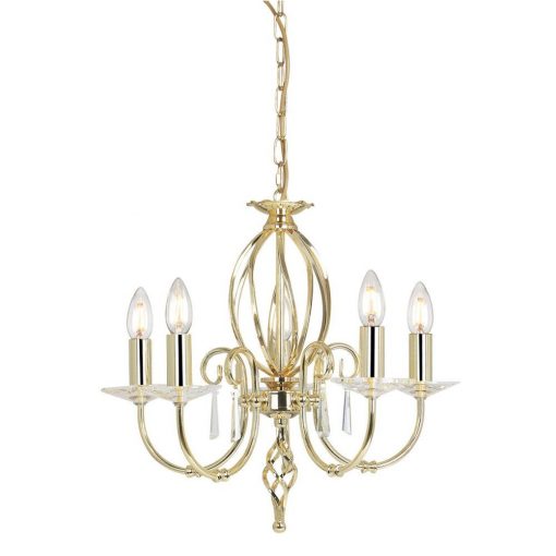 Chandelier Copper AEGEAN ELSTEAD-AG5-POL-BRASS