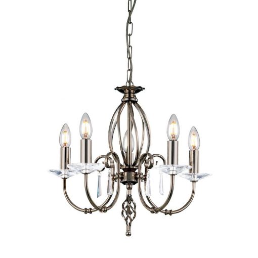 Chandelier Chrome AEGEAN ELSTEAD-AG5-POL-NICKEL