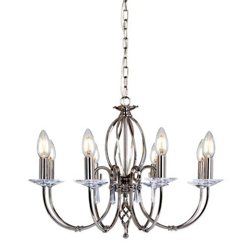 Chandelier Chrome AEGEAN ELSTEAD-AG8-POL-NICKEL