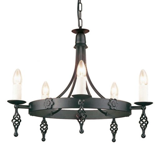 Chandelier Black BELFRY ELSTEAD-BY5-BLACK