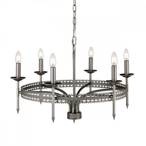 Chandelier Silver ELSTEAD CROWN6