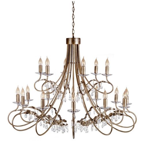 Chandelier Chrome CHRISTINA ELSTEAD-CRT18-SIL-GOLD