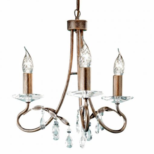 Chandelier Chrome CHRISTINA ELSTEAD-CRT3-SILVER-GOLD