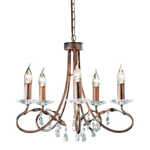 Chandelier Chrome CHRISTINA ELSTEAD-CRT5-SILVER-GOLD