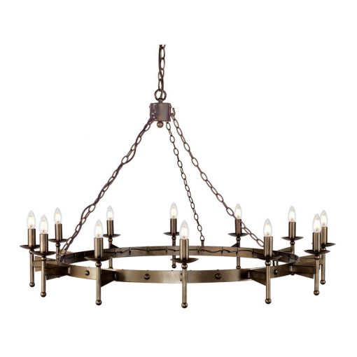 Chandelier Bronze CROMWELL ELSTEAD-CW12-OLD-BRZ