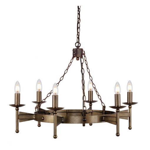 Chandelier Bronze CROMWELL ELSTEAD-CW6-OLD-BRZ