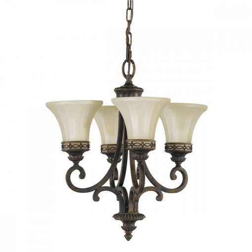 Chandelier Brown ELSTEAD FE-DRAWING-ROOM4