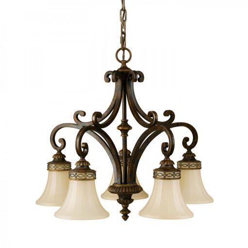 Chandelier Bronze ELSTEAD FE-DRAWING-ROOM5