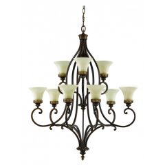 Chandelier Bronze ELSTEAD FE-DRAWING-ROOM9