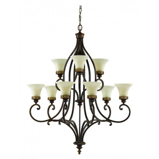 Chandelier Bronze ELSTEAD FE-DRAWING-ROOM9