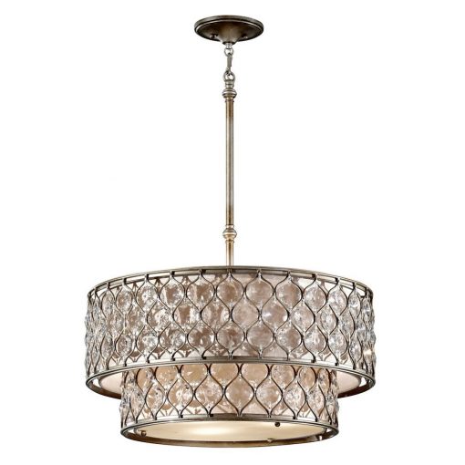 Chandelier Silver LUCIA ELSTEAD-FE-LUCIA-PE-2TR