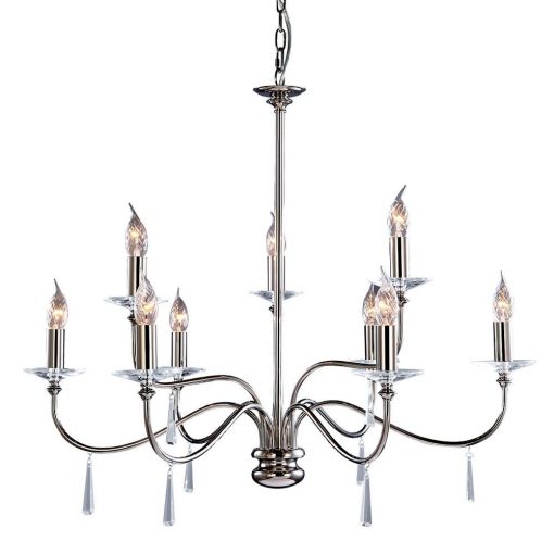 Chandelier Chrome FINSBURY PARK ELSTEAD-FP9-POL-NICKEL