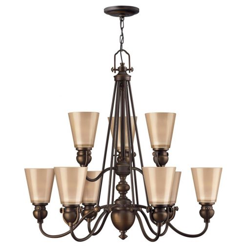 Chandelier Bronze MAYFLOWER ELSTEAD-HK-MAYFLOWER9