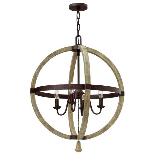 Chandelier Brown MIDDLEFIELD ELSTEAD-HK-MIDDLEFIELDP4