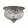 Ceiling lamp Silver PLANTATION ELSTEAD-HK-PLANT-FS-PL