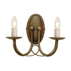 Wall lamp Black Minster ELSTEAD-MN2-BLK-GOLD