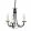 Chandelier Black MINSTER ELSTEAD-MN3-BLACK