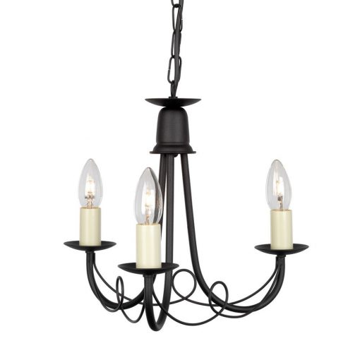 Chandelier Black MINSTER ELSTEAD-MN3-BLACK