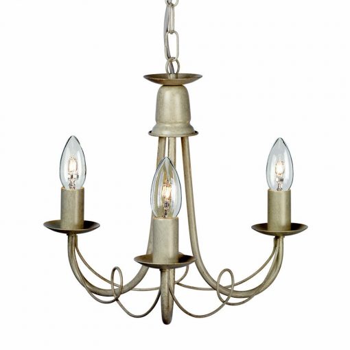 Chandelier White MINSTER ELSTEAD-MN3-IV-GOLD