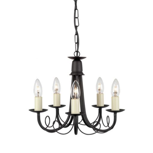 Chandelier Black MINSTER ELSTEAD-MN5-BLACK