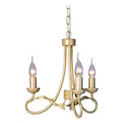 Chandelier White OLIVIA ELSTEAD-OV3-IVORY-GOLD