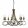 Chandelier Black OLIVIA ELSTEAD-OV8-BLK-GOLD