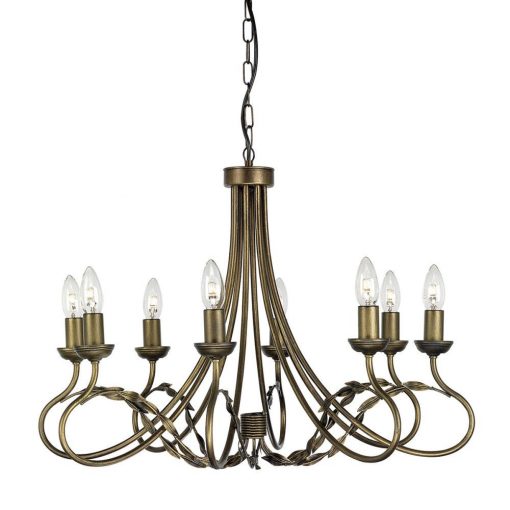 Chandelier Black OLIVIA ELSTEAD-OV8-BLK-GOLD