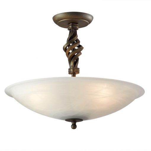 Ceiling lamp Black PEMBROKE ELSTEAD-PB-SF-A-BLK-GOLD