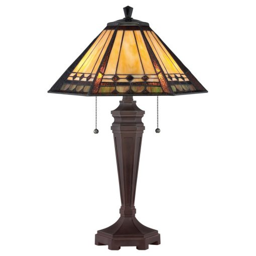 Tiffany Table Lamp Multicolor ELSTEAD QZ-ARDEN-TL