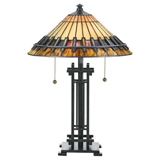 Tiffany Table Lamp Multicolor ELSTEAD QZ-CHASTAIN-TL