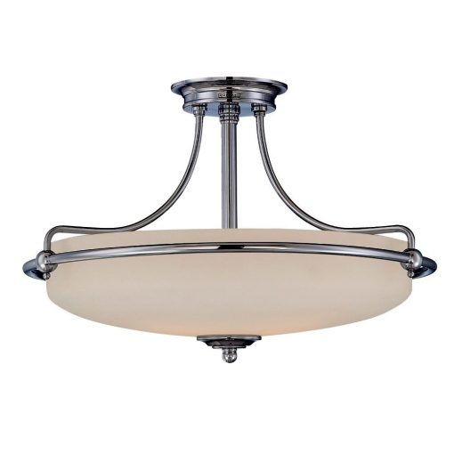 Ceiling lamp Chrome GRIFFIN ELSTEAD-QZ-GRIFFIN-SFM-AN