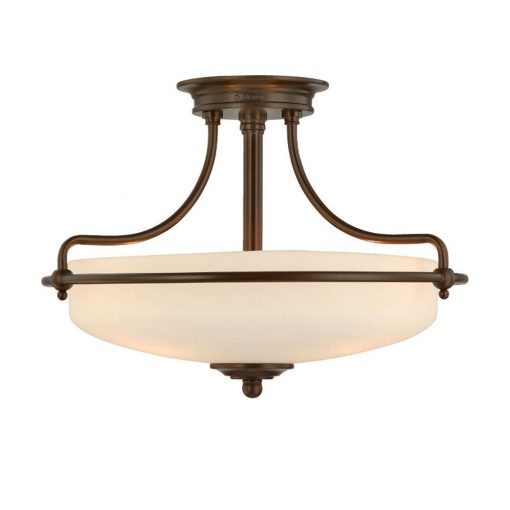 Ceiling lamp Bronze GRIFFIN ELSTEAD-QZ-GRIFFIN-SFS-PN