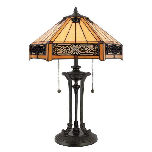 Tiffany Table Lamp Multicolor ELSTEAD QZ-INDUS-TL