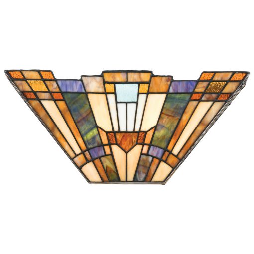 Tiffany Wall Lamp Multicolor ELSTEAD QZ-INGLENOOK-WU