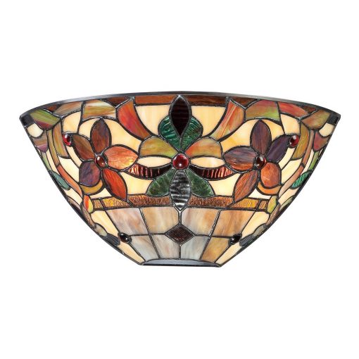 Tiffany Wall Lamp Multicolor ELSTEAD QZ-KAMI-WU