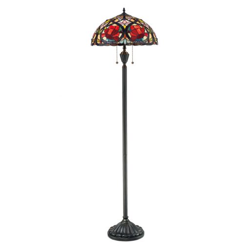 Tiffany Floor Lamp Multicolor ELSTEAD QZ-LARISSA-FL