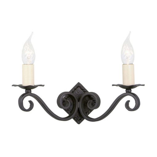 Wall lamp Black RECTORY ELSTEAD-RY2A-BLACK