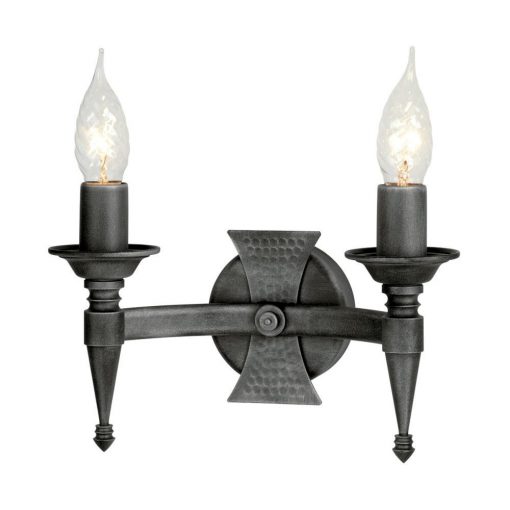 Wall lamp Black SAXON ELSTEAD-SAX2-BLK-SIL