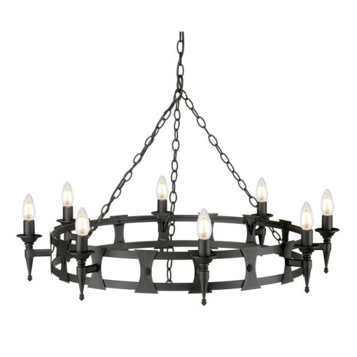 Chandelier Black SAXON ELSTEAD-SAX8-BLK