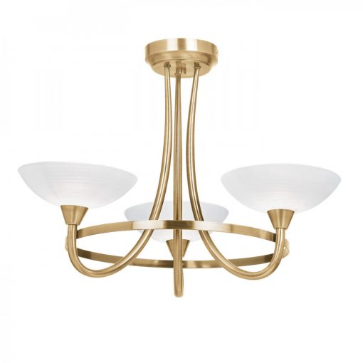 Chandelier White Cagney ENDON-CAGNEY-3AB