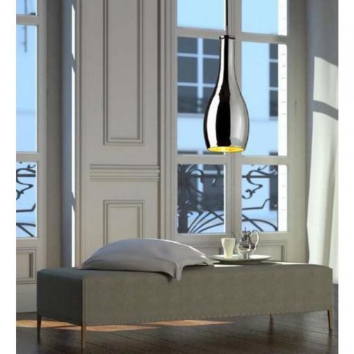 ENVY LIDO Lido chrome pendant 1x60W E27 Ø200mm ↕1500mm