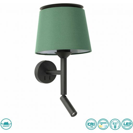 Wall Lamp Black SAVOY FARO 20303-94