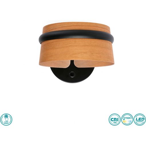 Wall Lamp Black LOOP FARO 29565