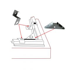 Fixing set for garden tool storage houses