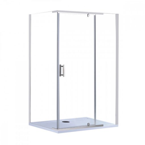 Galatro 80x120 cm asymmetrical shower cubicle without shower tray